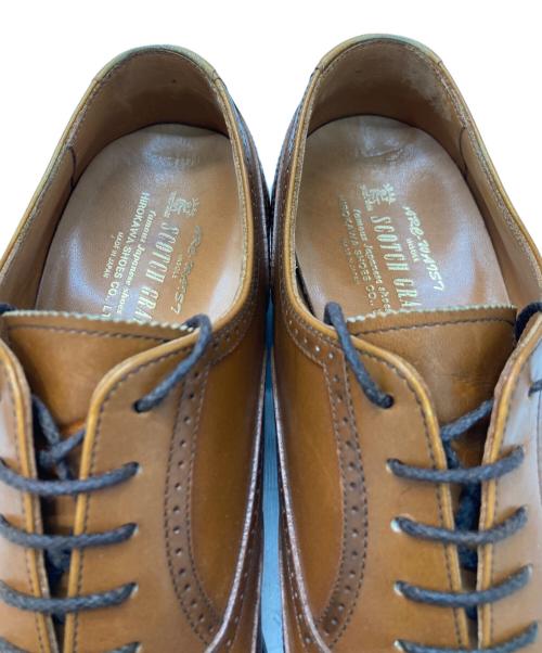SCOTCH GRAIN（スコッチグレイン）SCOTCH GRAIN (スコッチグレイン) メダリオンウィングチップシューズ ブラウン サイズ:24cmの古着・服飾アイテム