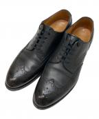 REGALリーガル）の古着「メダリオンウィングチップシューズ」｜ブラック