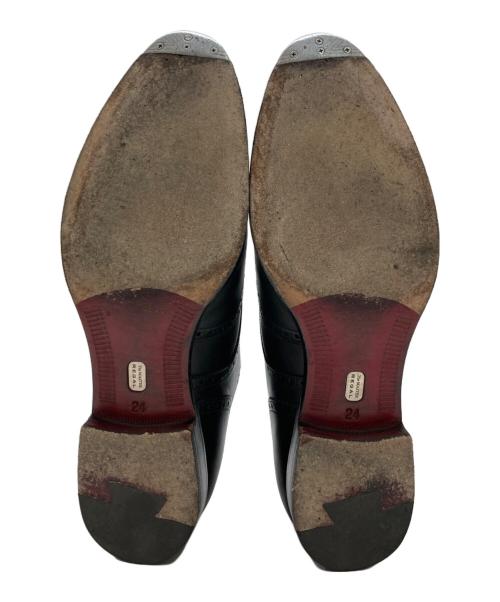 REGAL（リーガル）REGAL (リーガル) メダリオンウィングチップシューズ ブラック サイズ:24cmの古着・服飾アイテム