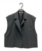 BEAUTY&YOUTHビューティーアンドユース）の古着「ポリエステルブレンド ショートジレ」｜グレー