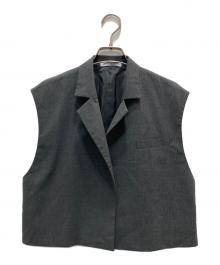 BEAUTY&YOUTH（ビューティーアンドユース）の古着「ポリエステルブレンド ショートジレ」｜グレー