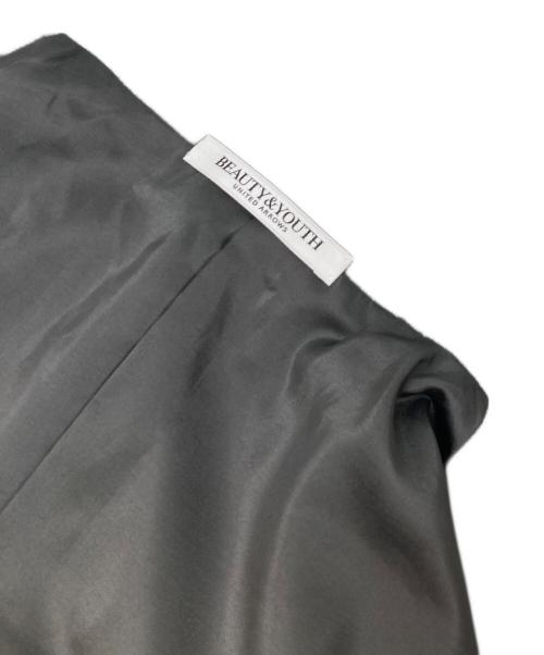 BEAUTY&YOUTH（ビューティーアンドユース）BEAUTY&YOUTH (ビューティーアンドユース) ポリエステルブレンド ショートジレ グレー サイズ:不明(実寸参照)の古着・服飾アイテム