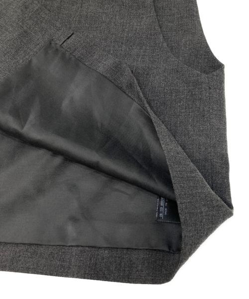 BEAUTY&YOUTH（ビューティーアンドユース）BEAUTY&YOUTH (ビューティーアンドユース) ポリエステルブレンド ショートジレ グレー サイズ:不明(実寸参照)の古着・服飾アイテム