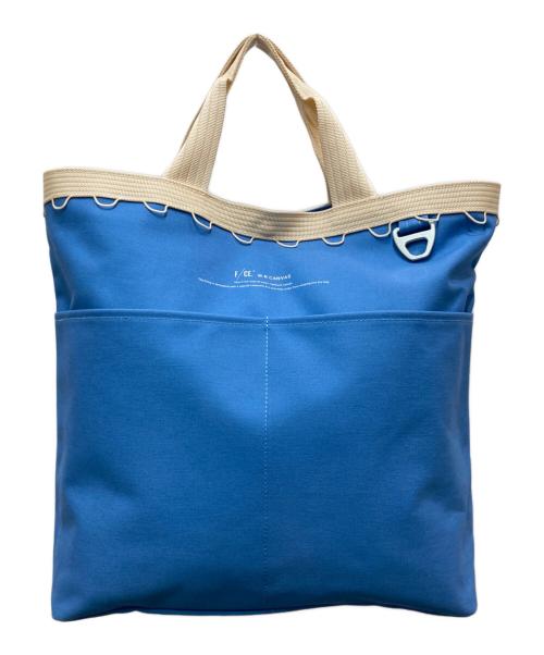 F/CE.（エフシーイー）F/CE. (エフシーイー) 撥水 キャンバス トート ブルーの古着・服飾アイテム