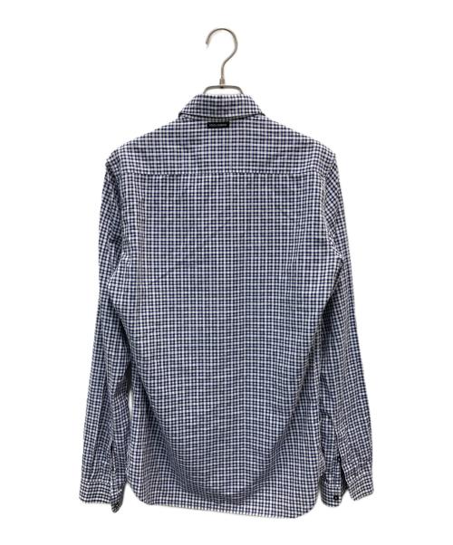 DOLCE & GABBANA（ドルチェ＆ガッバーナ）DOLCE & GABBANA (ドルチェ＆ガッバーナ) チェックシャツ ネイビー サイズ:38の古着・服飾アイテム