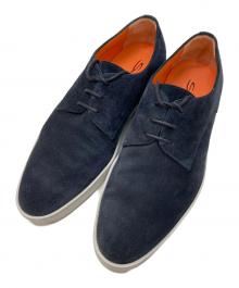 Santoni（サントーニ）の古着「スウェードシューズ」｜ネイビー