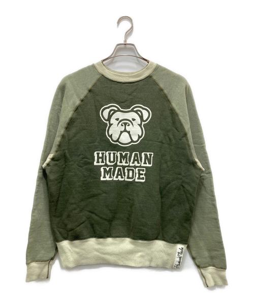 HUMAN MADE（ヒューマンメイド）HUMAN MADE (ヒューマンメイド) スウェット グリーン サイズ:Lの古着・服飾アイテム