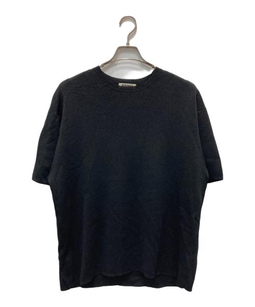 NKNIT（エヌニット）NKNIT (ンニット) 半袖ニット ブラック サイズ:不明（実寸参照）の古着・服飾アイテム