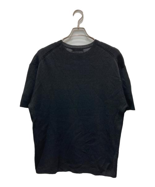 NKNIT（エヌニット）NKNIT (ンニット) 半袖ニット ブラック サイズ:不明（実寸参照）の古着・服飾アイテム