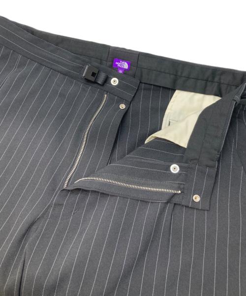 THE NORTHFACE PURPLELABEL（ザ・ノースフェイス パープルレーベル）THE NORTHFACE PURPLELABEL (ザ・ノースフェイス パープルレーベル) Striped Field Pants（ストライプフィールドパンツ） ブラック サイズ:34の古着・服飾アイテム