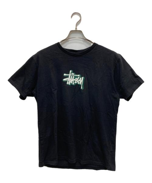stussy（ステューシー）stussy (ステューシー) プリントTシャツ ブラック サイズ:Mの古着・服飾アイテム