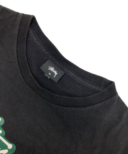 stussy（ステューシー）stussy (ステューシー) プリントTシャツ ブラック サイズ:Mの古着・服飾アイテム