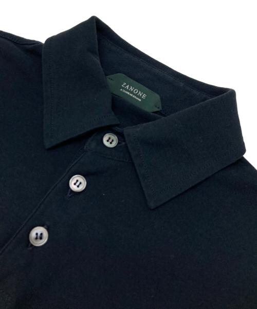 Zanone（ザノーネ）Zanone (ザノーネ) ポロシャツ ブラック サイズ:46の古着・服飾アイテム