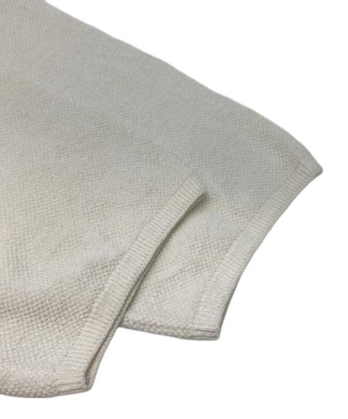 GALERIE VIE（ギャルリーヴィー）GALERIE VIE (ギャルリーヴィー) ドライカノコ ハーフスリーブ クルーネック プルオーバー ホワイト サイズ:FREEの古着・服飾アイテム