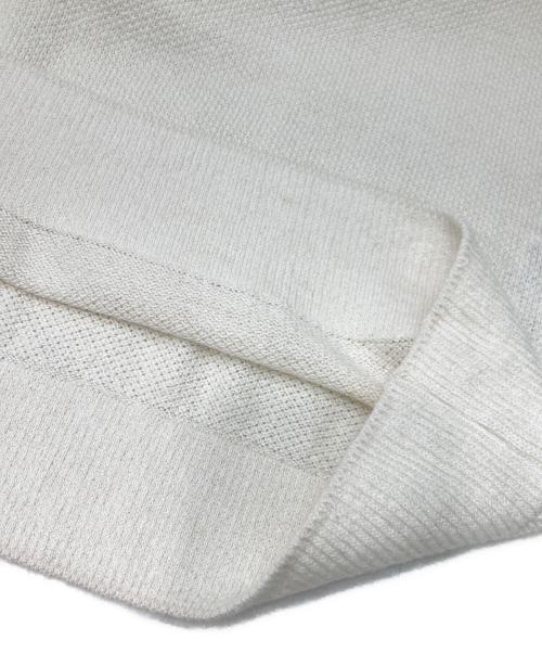 GALERIE VIE（ギャルリーヴィー）GALERIE VIE (ギャルリーヴィー) ドライカノコ ハーフスリーブ クルーネック プルオーバー ホワイト サイズ:FREEの古着・服飾アイテム