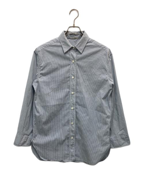 DEUXIEME CLASSE（ドゥーズィエム クラス）DEUXIEME CLASSE (ドゥーズィエム クラス) ストライプシャツ ブルー サイズ:不明(実寸参照)の古着・服飾アイテム