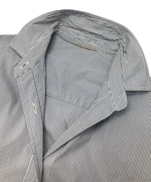 DEUXIEME CLASSE（ドゥーズィエム クラス）DEUXIEME CLASSE (ドゥーズィエム クラス) ストライプシャツ ブルー サイズ:不明(実寸参照)の古着・服飾アイテム