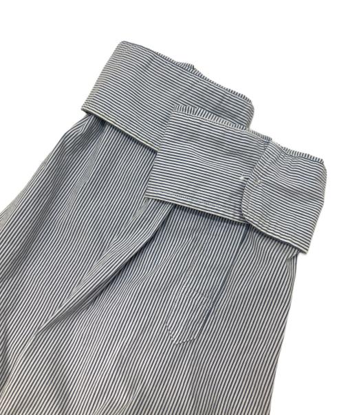 DEUXIEME CLASSE（ドゥーズィエム クラス）DEUXIEME CLASSE (ドゥーズィエム クラス) ストライプシャツ ブルー サイズ:不明(実寸参照)の古着・服飾アイテム