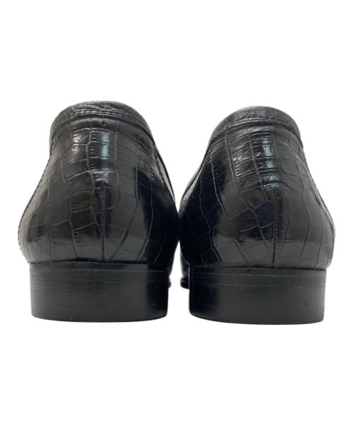 Yves Saint Laurent（イヴサンローラン）Yves Saint Laurent (イヴサンローラン) 型押しタッセルローファー ブラック サイズ:26EEEの古着・服飾アイテム