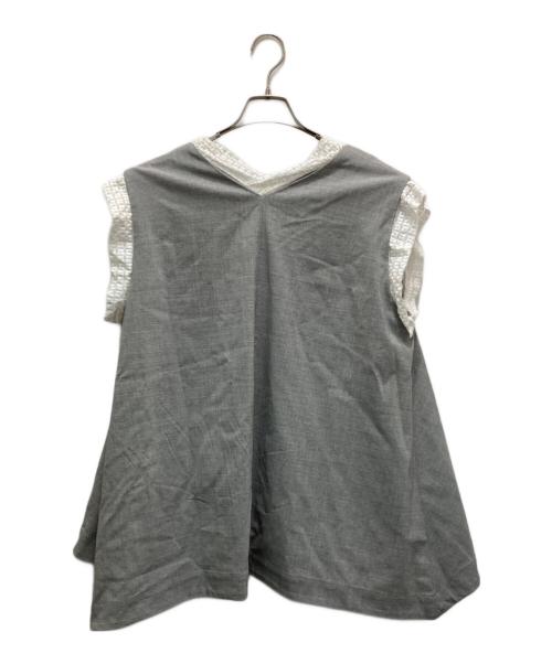 #Newans（ハッシュニュアンス）#Newans (ハッシュニュアンス) Vネック ベスト グレー サイズ:1の古着・服飾アイテム