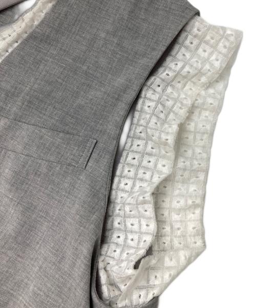 #Newans（ハッシュニュアンス）#Newans (ハッシュニュアンス) Vネック ベスト グレー サイズ:1の古着・服飾アイテム