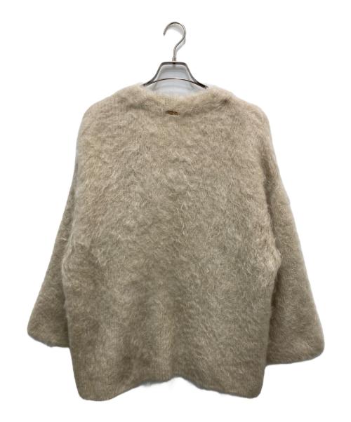 DEUXIEME CLASSE（ドゥーズィエム クラス）DEUXIEME CLASSE (ドゥーズィエム クラス) PORTMIX クルーネック カーディガン ベージュ サイズ:不明(実寸参照)の古着・服飾アイテム