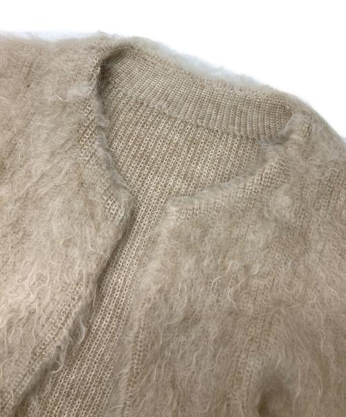 DEUXIEME CLASSE（ドゥーズィエム クラス）DEUXIEME CLASSE (ドゥーズィエム クラス) PORTMIX クルーネック カーディガン ベージュ サイズ:不明(実寸参照)の古着・服飾アイテム