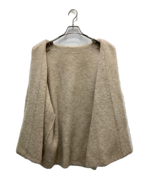 DEUXIEME CLASSE（ドゥーズィエム クラス）DEUXIEME CLASSE (ドゥーズィエム クラス) PORTMIX クルーネック カーディガン ベージュ サイズ:不明(実寸参照)の古着・服飾アイテム