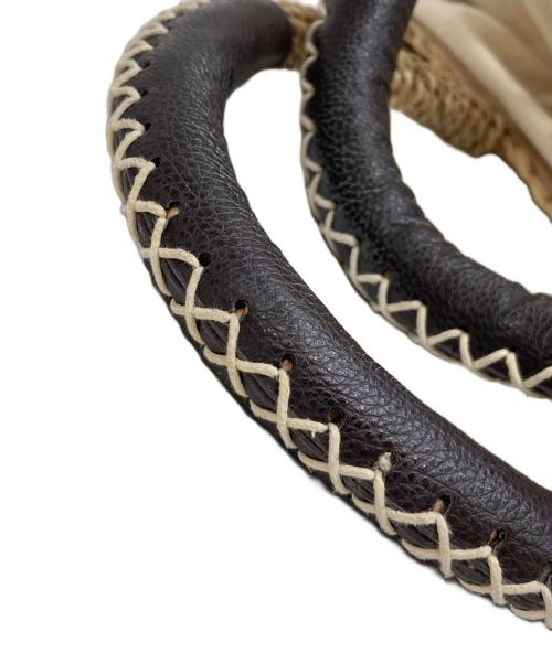 DEAN&DELUCA（ディーンアンドデルーカ）DEAN&DELUCA (ディーンアンドデルーカ) BEAMS COUTURE (ビームス クチュール) 保冷バッグ付カゴバッグ ブラウンの古着・服飾アイテム