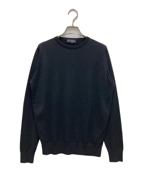 JOHN SMEDLEY（ジョンスメドレー）JOHN SMEDLEY (ジョンスメドレー) クルーネックニット ブラック サイズ:Sの古着・服飾アイテム
