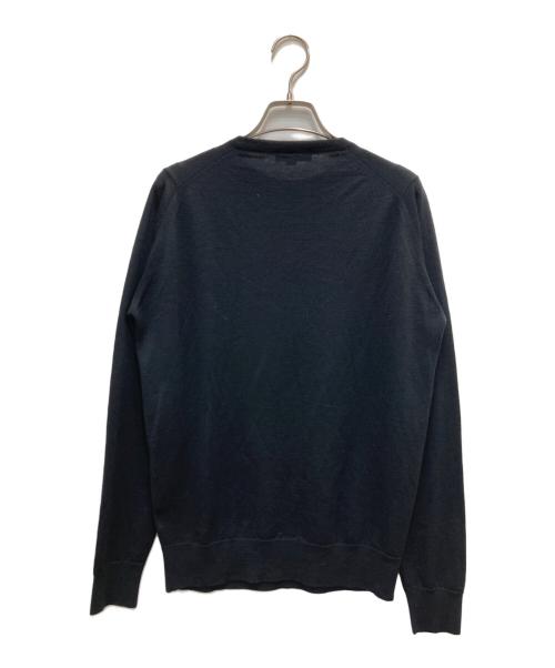 JOHN SMEDLEY（ジョンスメドレー）JOHN SMEDLEY (ジョンスメドレー) クルーネックニット ブラック サイズ:Sの古着・服飾アイテム