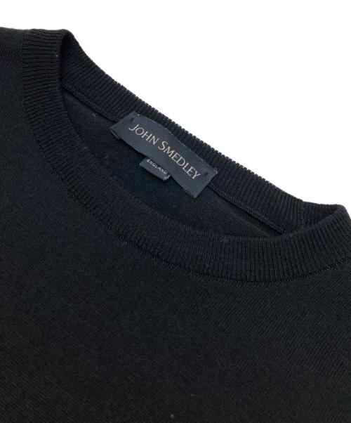 JOHN SMEDLEY（ジョンスメドレー）JOHN SMEDLEY (ジョンスメドレー) クルーネックニット ブラック サイズ:Sの古着・服飾アイテム