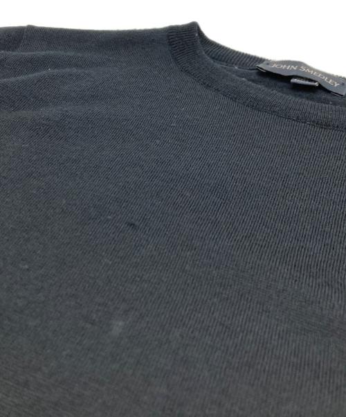JOHN SMEDLEY（ジョンスメドレー）JOHN SMEDLEY (ジョンスメドレー) クルーネックニット ブラック サイズ:Sの古着・服飾アイテム