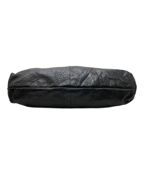 ISSEY MIYAKE ACCESSORY（イッセイミヤケアクセサリー）ISSEY MIYAKE ACCESSORY (イッセイミヤケアクセサリー) レザーバッグ ブラックの古着・服飾アイテム