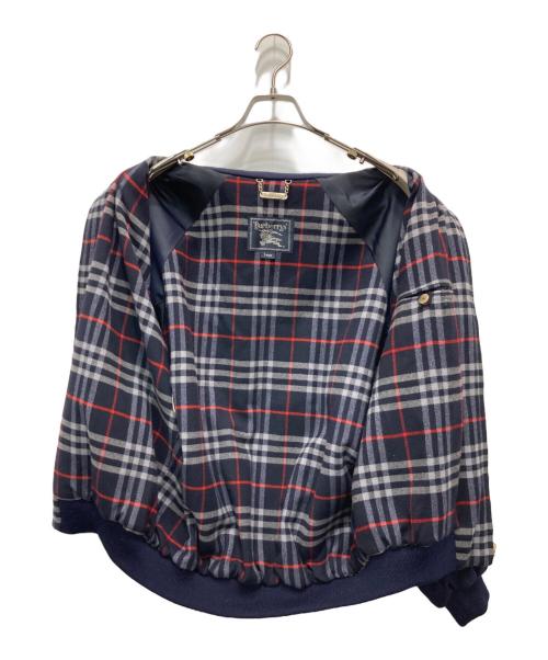 Burberry's（バーバリーズ）Burberry's (バーバリーズ) ラムウールジップブルゾン ネイビー サイズ:Lの古着・服飾アイテム