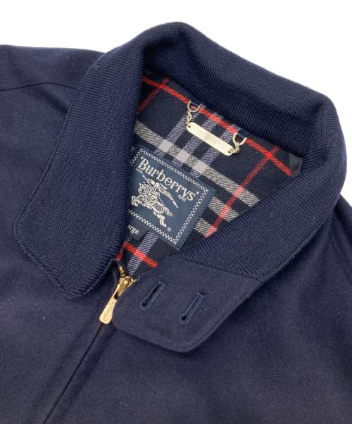 Burberry's（バーバリーズ）Burberry's (バーバリーズ) ラムウールジップブルゾン ネイビー サイズ:Lの古着・服飾アイテム
