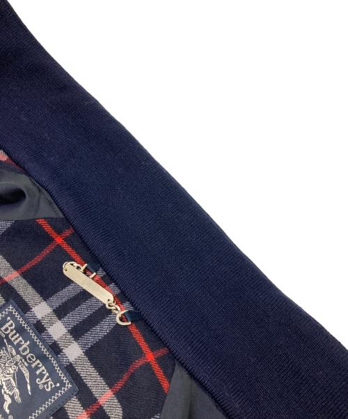 Burberry's（バーバリーズ）Burberry's (バーバリーズ) ラムウールジップブルゾン ネイビー サイズ:Lの古着・服飾アイテム