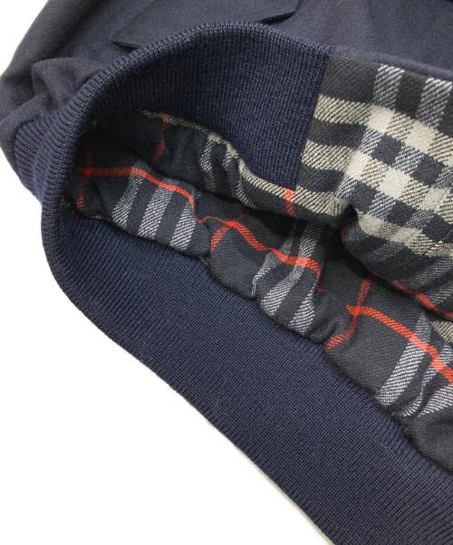 Burberry's（バーバリーズ）Burberry's (バーバリーズ) ラムウールジップブルゾン ネイビー サイズ:Lの古着・服飾アイテム