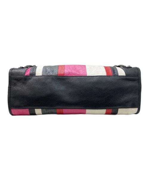 BALENCIAGA（バレンシアガ）BALENCIAGA (バレンシアガ) シティクラシック ハンドバッグ ブラック×ピンクの古着・服飾アイテム