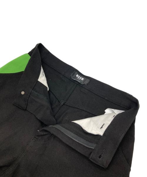 MSGM（エムエスジーエム）MSGM (エムエスジーエム) ペインターパンツ ブラック サイズ:44の古着・服飾アイテム