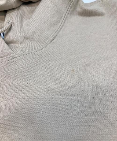 MSGM（エムエスジーエム）MSGM (エムエスジーエム) フードロゴスウェットパーカー ベージュ サイズ:Sの古着・服飾アイテム