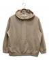 MSGM（エムエスジーエム）の古着「フードロゴスウェットパーカー」｜ベージュ