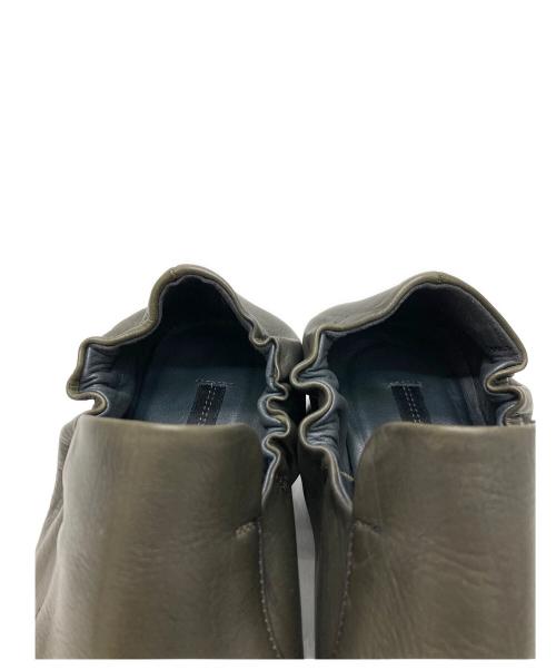 ph7+（ピアッカセッテ）ph7+ (ピアッカセッテ) 太ヒールレザーパンプス カーキ サイズ:37の古着・服飾アイテム