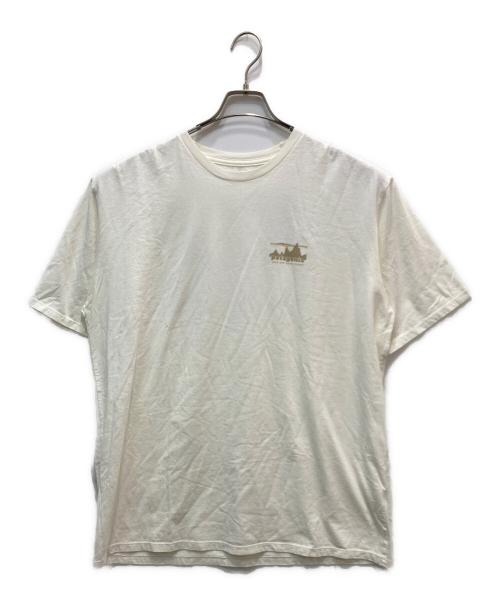 Patagonia（パタゴニア）Patagonia (パタゴニア) '73 スカイライン・オーガニック・Tシャツ アイボリー サイズ:L 未使用品の古着・服飾アイテム