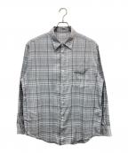 BEAUTY&YOUTHビューティーアンドユース）の古着「ドライアムンゼンチェックレギュラーフォルムシャツ」｜グレー