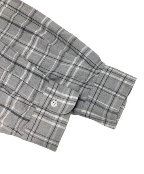 BEAUTY&YOUTH（ビューティーアンドユース）BEAUTY&YOUTH (ビューティーアンドユース) ドライアムンゼンチェックレギュラーフォルムシャツ グレー サイズ:XLの古着・服飾アイテム