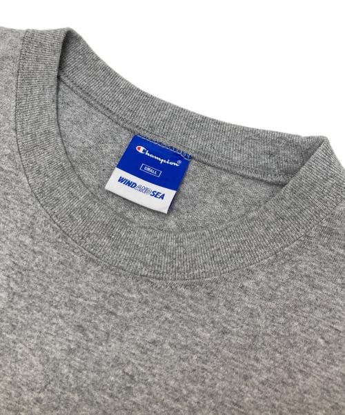 Champion（チャンピオン）Champion (チャンピオン) WIND AND SEA (ウィンダンシー) ショートスリーブTシャツ グレー サイズ:Sの古着・服飾アイテム