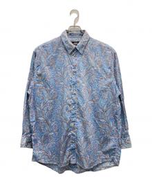 NIGEL CABOURN（ナイジェルケーボン）の古着「総柄シャツ」｜ブルー