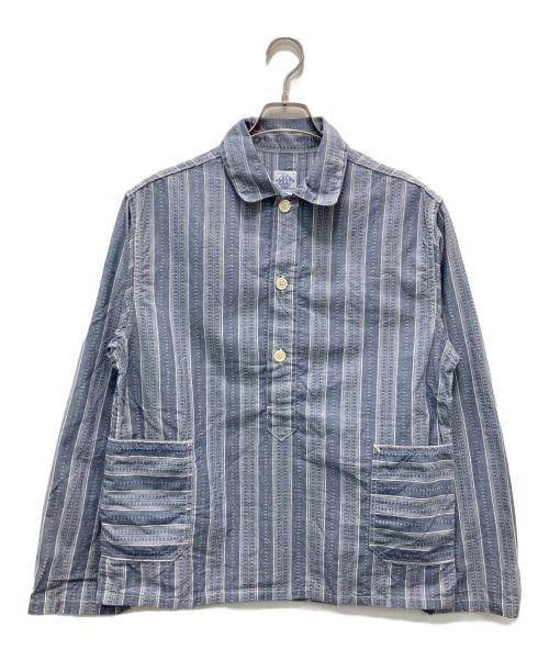 POST O'ALLS（ポストオーバーオールズ）POST O'ALLS (ポストオーバーオールズ) プルオーバーシャツ ブルー サイズ:Sの古着・服飾アイテム