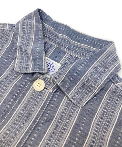 POST O'ALLS（ポストオーバーオールズ）POST O'ALLS (ポストオーバーオールズ) プルオーバーシャツ ブルー サイズ:Sの古着・服飾アイテム